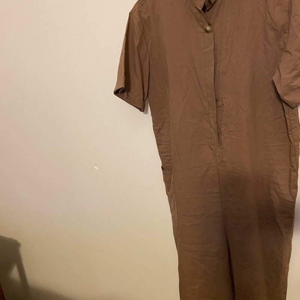 Brown khaki jumpsuit